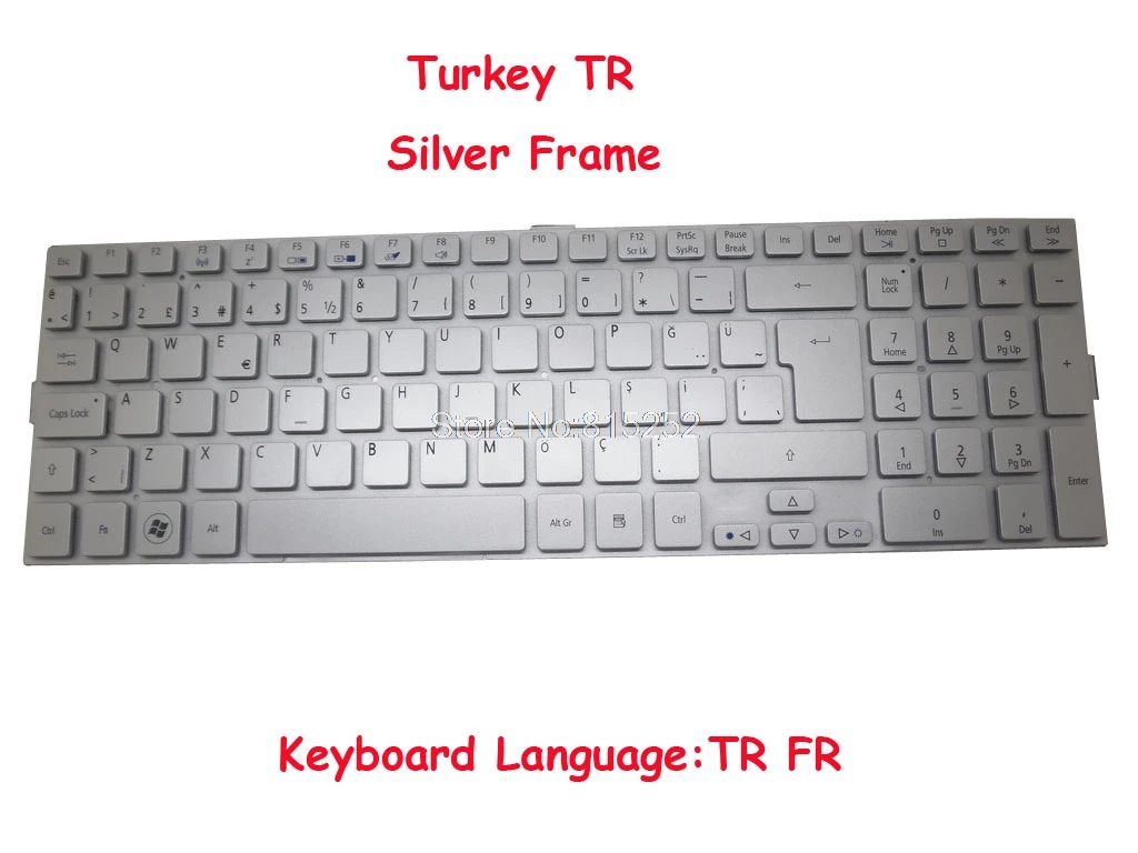 Клавиатура для Acer Aspire 5943 002-L09N66LHB01 флюоресцентная PK130C31019 KB.I170A.204 Турция