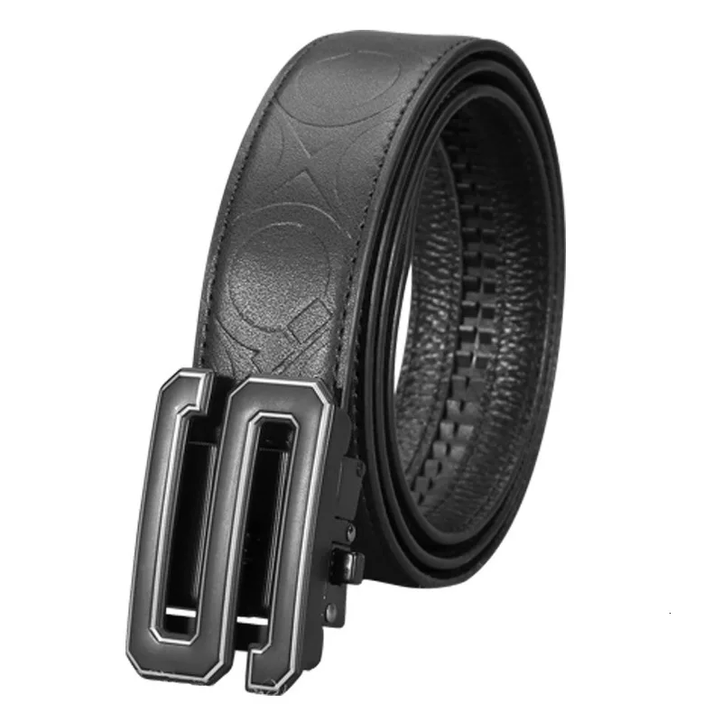 Genuine Leather Automatic Buckle Cowhide Belt Male Young And Middle-aged Leisure luxury designer cowboy g belts high quality