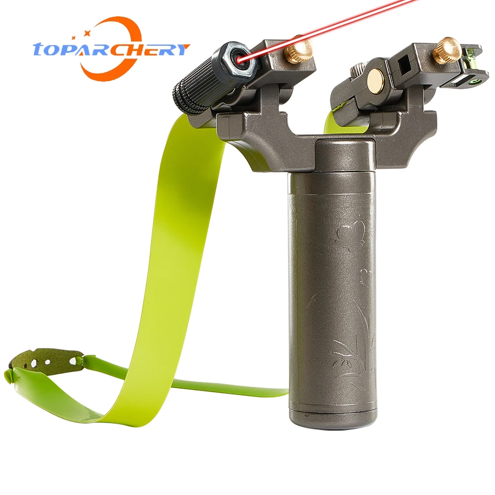 Toparchery Открытый рогатки для охоты пластиковые стальные 360 спиннинг