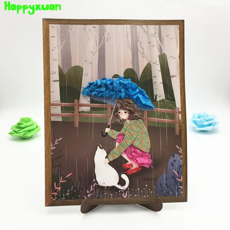 

Happyxuan DIY Arts and Crafts Kits for Childen Paper Combination Stickers Set for Creativity Girls Handicrafts Toy Kindergarten