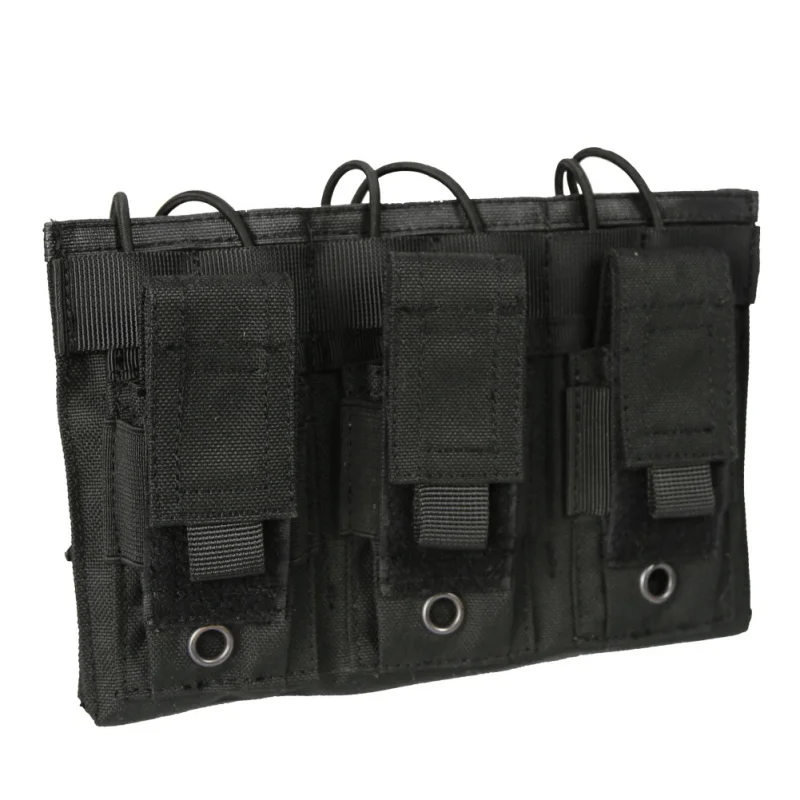Multi Functional Magazine Pouch Triple Open-Top 1000D Nylon Daily Water Resistant Hunting Accessories Bag For Molle System