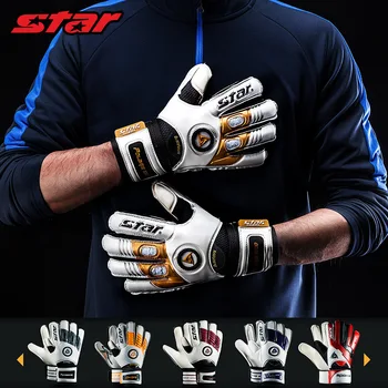 

Professional Adult&Kids Football Goalkeeper Gloves with Finger Protection Men Soccer Goalie Gloves Contact Full Latex Finger