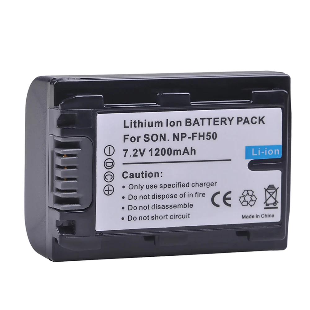 1200 мА/ч NP-FH50 NP FH50 NPFH50 Батарея для Sony FH70 FH100 A230 A330 A290 A380 A390 HDR-TG1E TG3 TG5 TG7 DSC-HX1 |