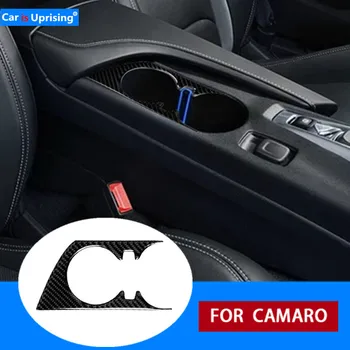 

for Chevrolet Camaro 2016 2017 2018 2019 Accessories for Camaro Stickers Carbon Fiber Interior Cup Holder Frame Panel