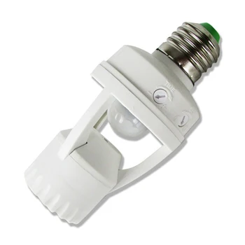 

Lamp Socket Sensor Home Adjustable Accessories 360 Degrees Screw Switch Infrared Motion Holder LED Light Automatic Practical E27