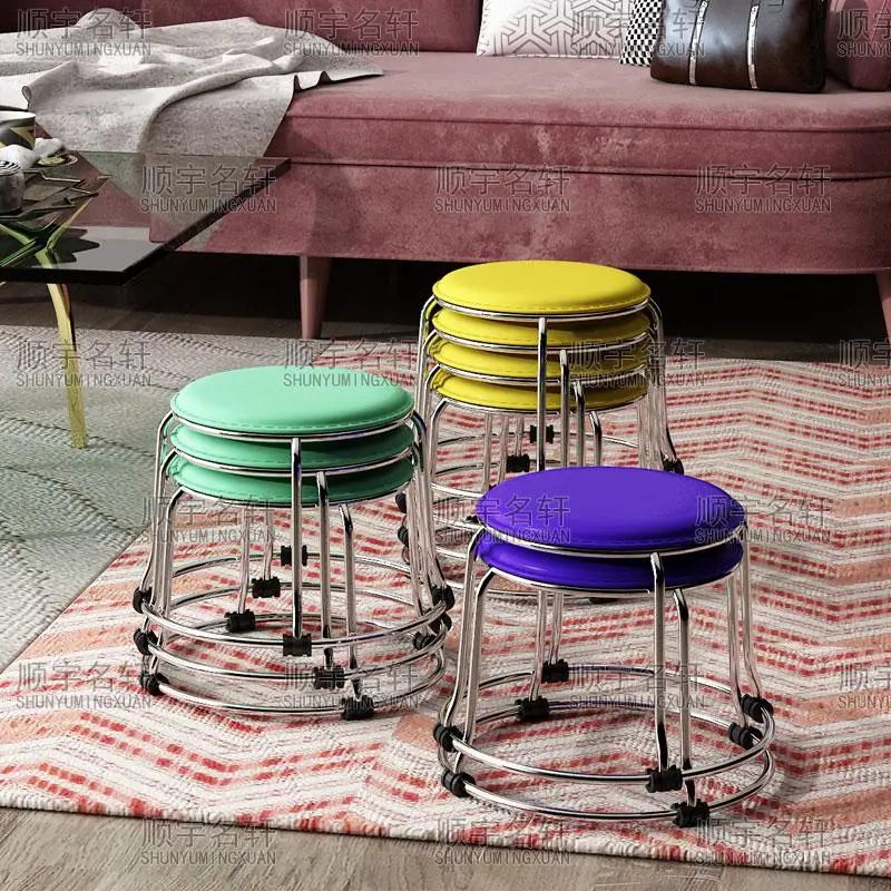 2018 Shoes Change Stool Small Sofa Modern Minimalist Living Room Leisure Coffee Table Creative Leather Seat Wr |