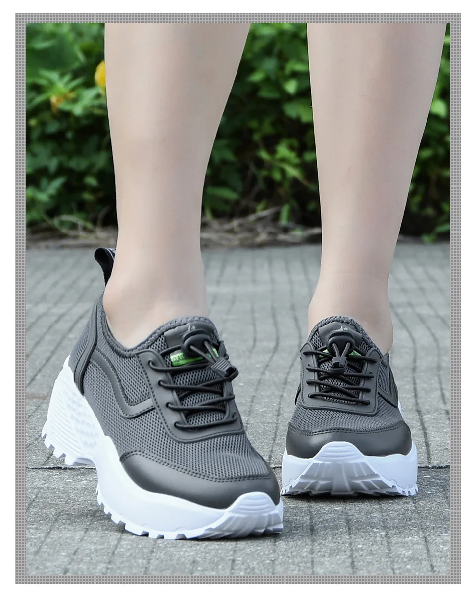 BONA/Новинка года; повседневные женские дышащие кроссовки на платформе; модная женская обувь из сетчатого материала; женская обувь из вулканизированной кожи; удобная обувь