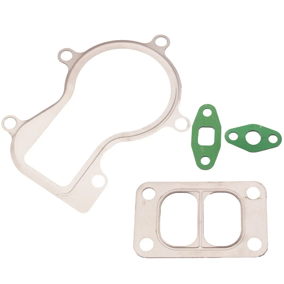 Stainless Steel Turbo Gasket Kit Fits for Holset HX35 HX35W Oil Inlet Outlet Turbocharger Gasket 