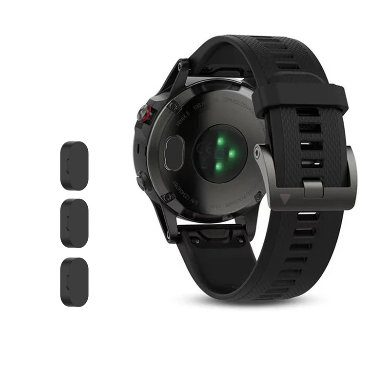 black-3pcs Пылезащитная Крышка для Garmin Vivomove 3 3S Vivoactive 4 4S Venu Fenix5 Смарт-часы Пылезащитная заглушка для сенсорного заглушка защита от пыли - Цвет: black-3pcs