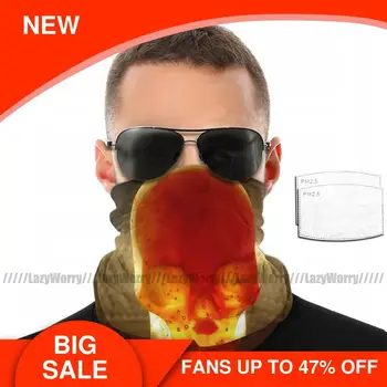 

Resin Skull Mouth Face Mask Skull Fire Facial Mask Fashion Beautiful with 2 Filters for Adult Mask