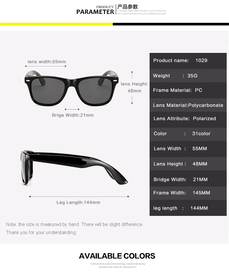 HOOLDW New Polarized Clear Sunglasses Women Transparent Frame Night Vision  Sun Glasse Mirror Reflective Glasses UV400 Eyewear white sunglasses women