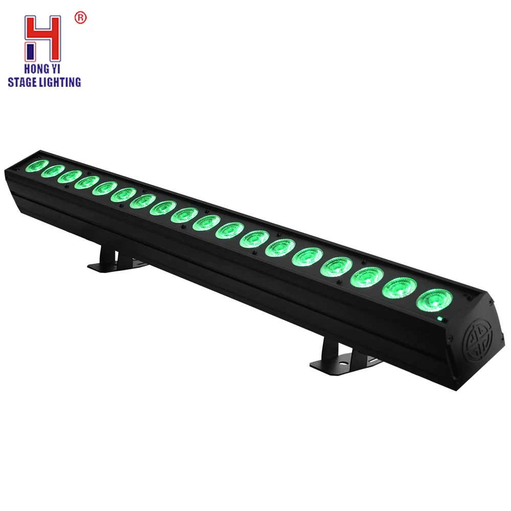  LED Wash Stage Light 18x15W RGBWA 5IN1 DMX Control Auto Play Strobe Effect DJ Stage Lighting Club W
