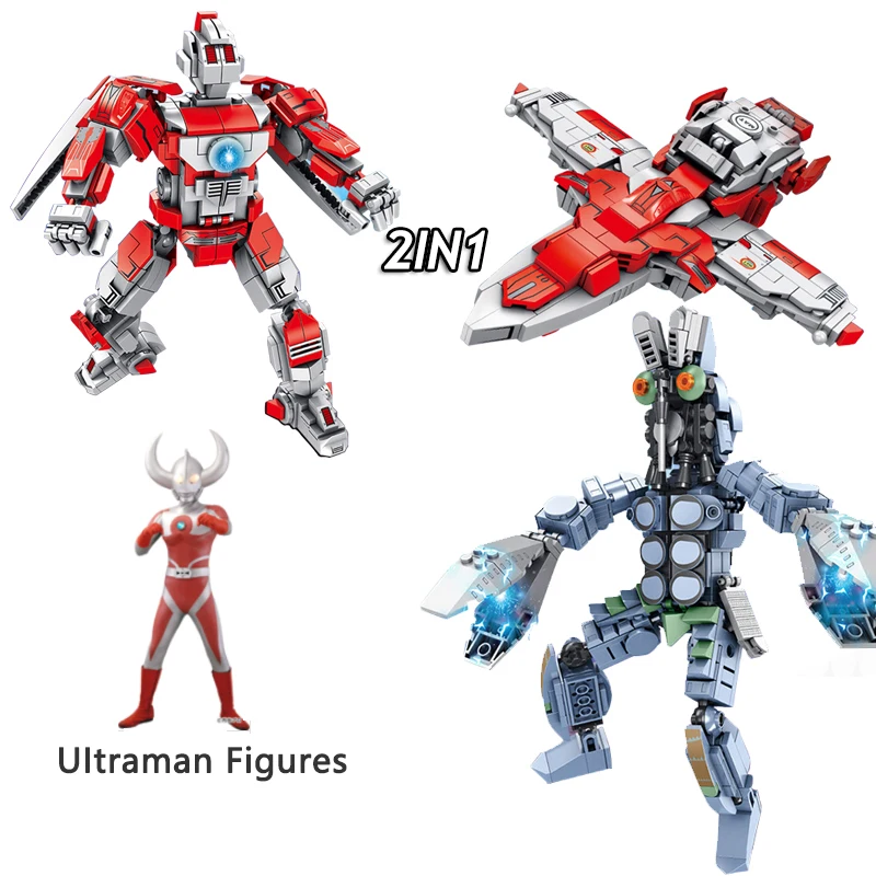 Legoing Technic Robot UItraman Warrior Monster Set Transformation Legoings Super Heroes Movies Figure Building Blocks Child Toys