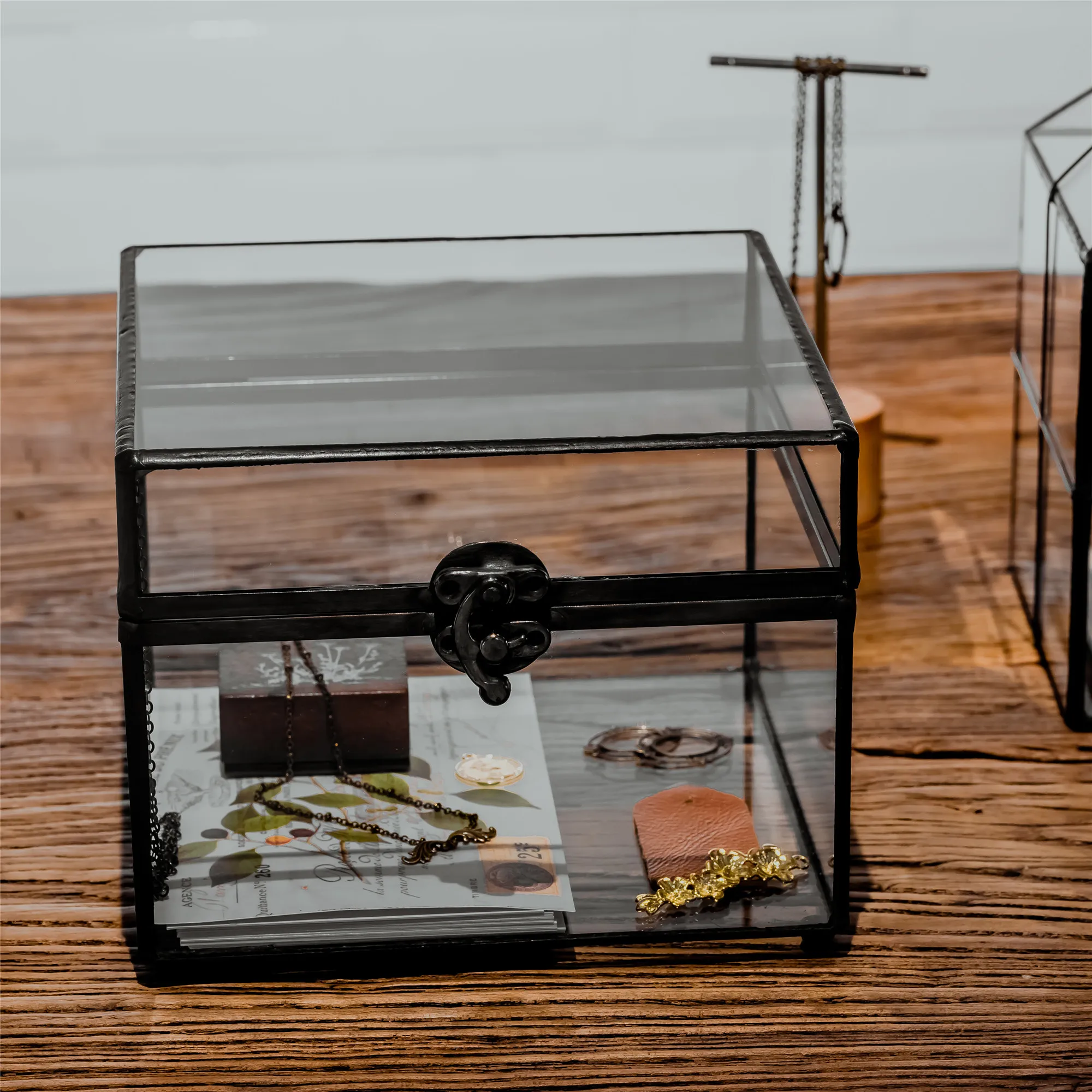 Best Price Classic Handmade Geometric Glass Box Terrarium Plants Flowers Storage Container Home Decor Box Clear Ring Earring Jewelry Box Best Price Classic Handmade Geometric Glass Box Terrarium Plants Flowers Storage Container Home Decor Box Clear Ring Earring Jewelry Box
