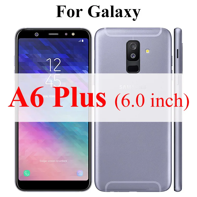Бронированное защитное стекло на для Samsung Galaxy A8 A6 Plus A 8 6 Лист защита для экрана Броня закаленное стекло 8a Gelaksi 6a - Цвет: For galaxy A6 Plus