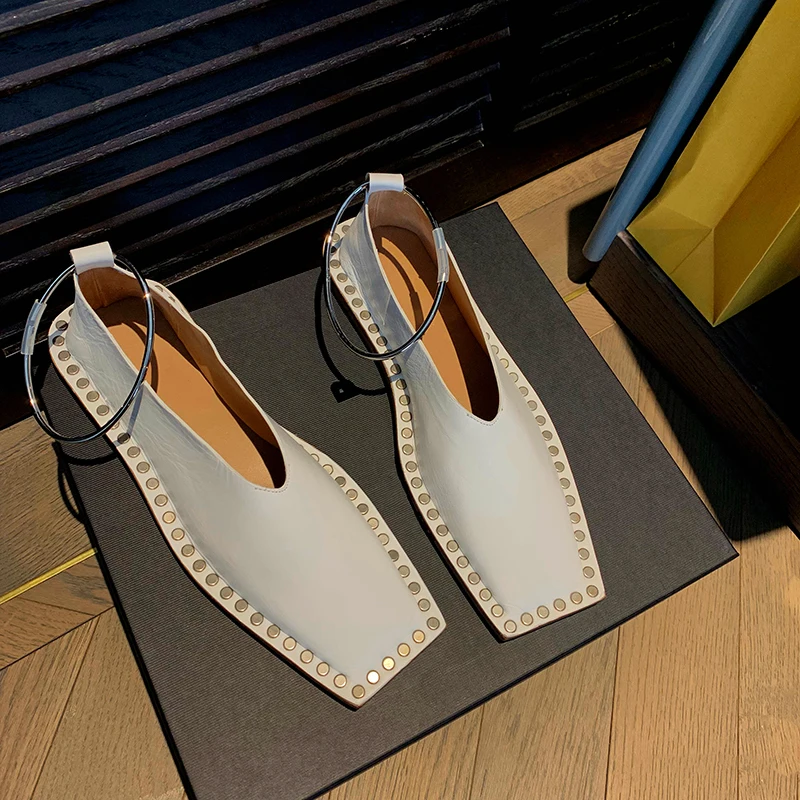 

Shoes 2019 Small Square Shoe Leisure Flat Bottom With Shoe Woman