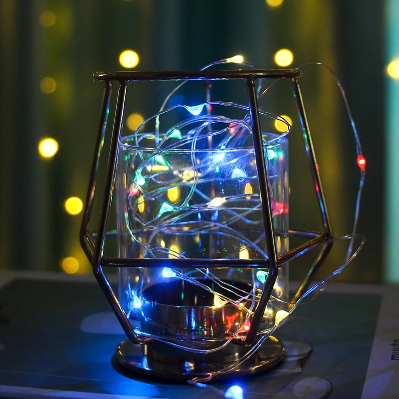 

YINUO LIGHT 5PCS/Lot 1M 2M Copper Wire LED String lights Battery Waterproof Fairy Lights For Christmas Tree Wedding Decoration