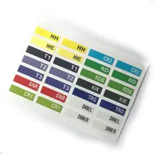 28 шт. водостойкие пластмассовые v-образные наклейки на сетевой кабель для Roland TD 28 шт. водостойкие пластмассовые v-образные наклейки на сетевой кабель для Roland TD