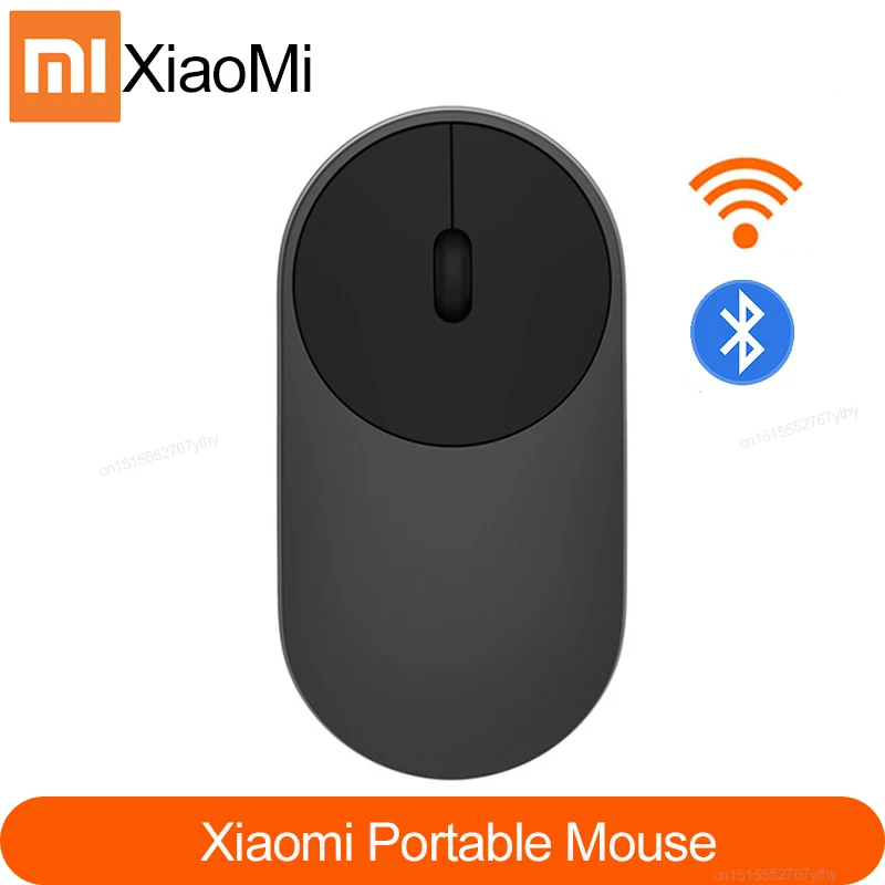 Wireless Mouse Wifi Aluminium-Alloy Xiaomi Bluetooth-4.0 Portable Control-Connect 2 Abs-Material