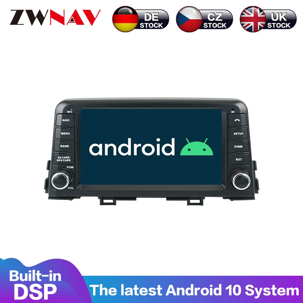 Для Kia Morning 2016 2017 2018 2019 2020 Android 10 PX6 DSP Carplay IPS экран Автомобильный мультимедийный