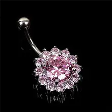 1 шт сексуальные висячие кольца пупка пирсинг живота Кристалл хирургическая сталь женские ювелирные изделия для тела штанга женские аксессуары