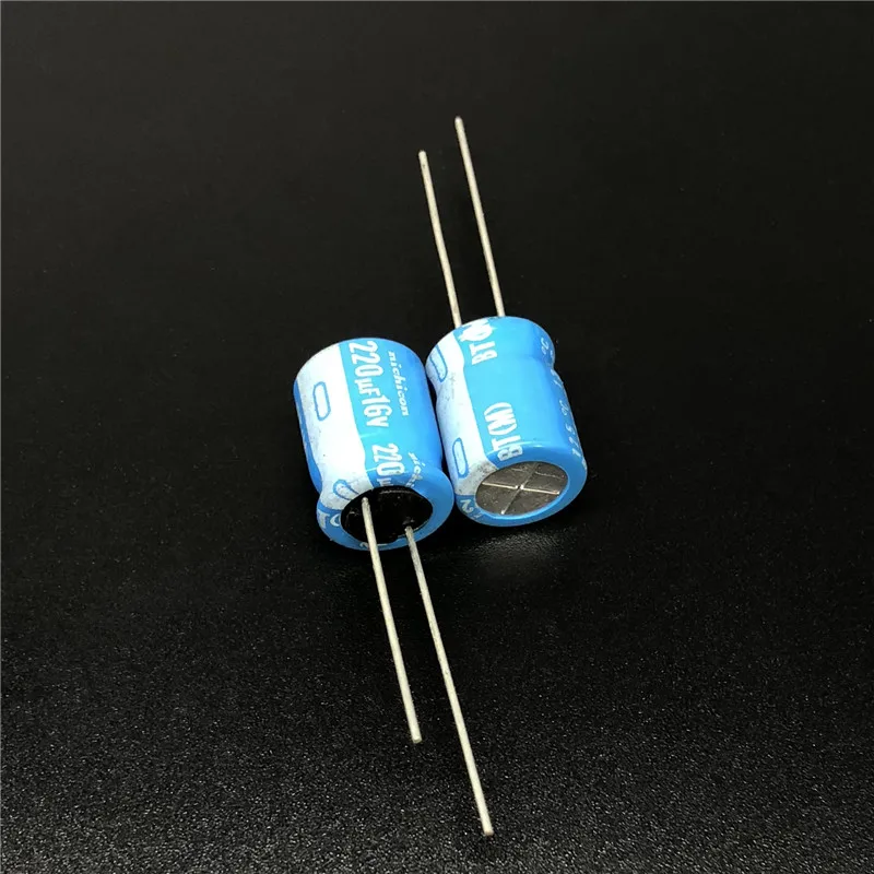 100pcs 220uF 16V NICHICON BT Series 10x12.5mm High reliable 16V220uF Aluminum Electrolytic capacitor | Электронные компоненты и
