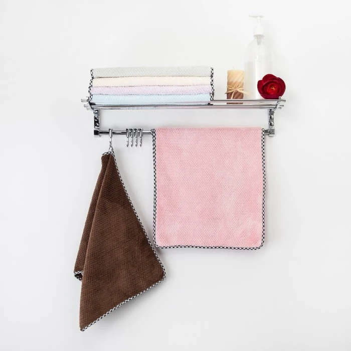 Полотенце на петельке &quotЭтель&quot Монпасье нежная роза 36*73 см 300 г/м2 | Дом и сад