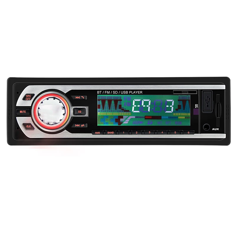 Авторадио 1 din автомобильное радио 24 в Bluetooth Радио Стерео FM/Aux вход/SD/USB MP3 рекордер автомобильное радио для машины радио oto teypler - Цвет: No SD Card
