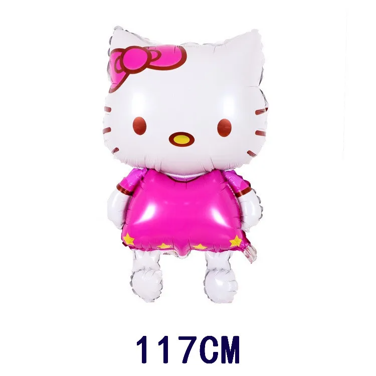 80*48 см/117*68 см Большой размер hello kitty кошка фольгированный шар мультфильм Свадьба День рождения украшение надувной воздушный шар