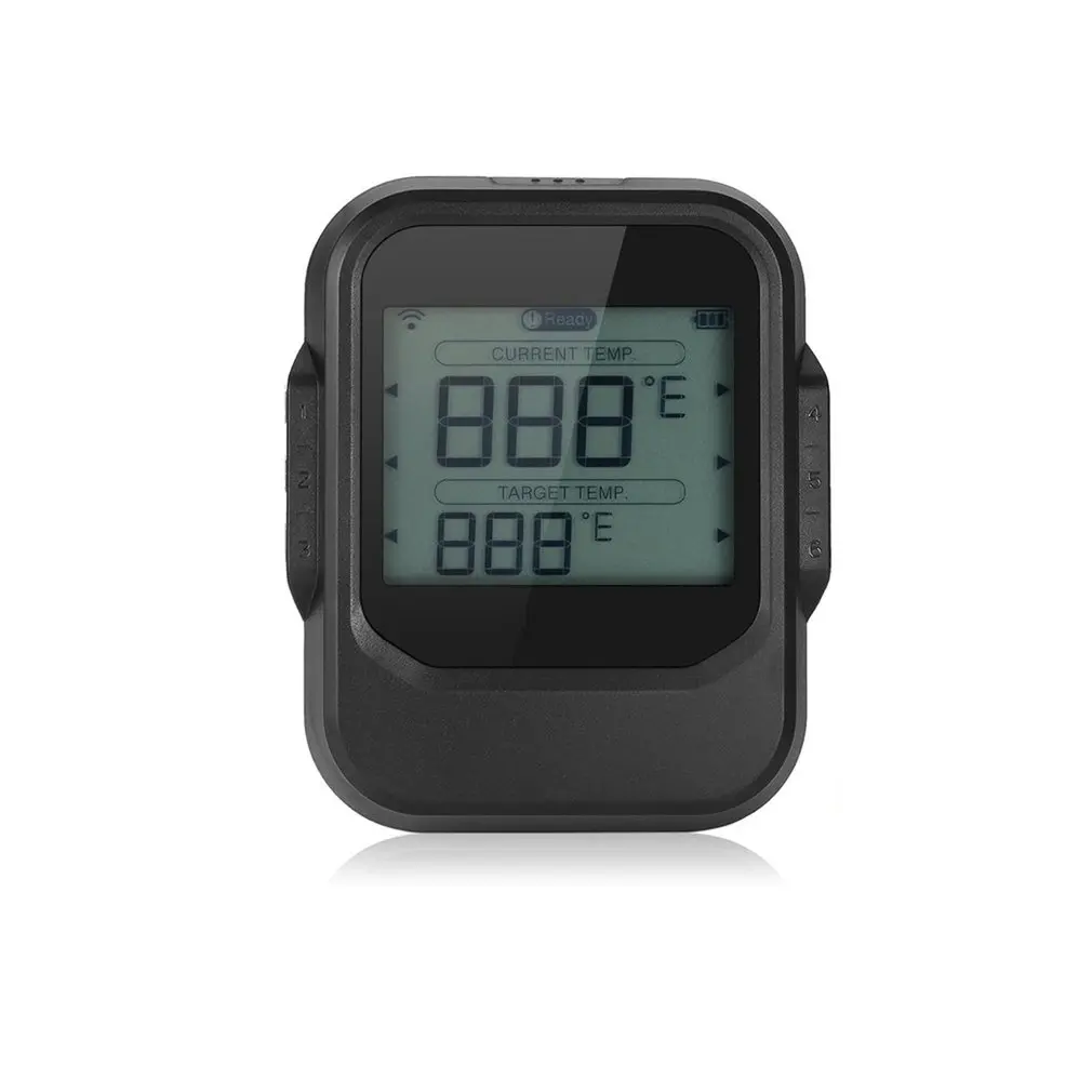 

Food Cooking Bluetooth Wireless BBQ Thermometer With Six Probes and Timer For Oven Meat Grill Free App Control