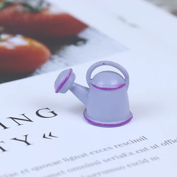 

1:12 Classic Metal Dollhouse Miniature Watering Can Handicrafts Model Dollhouse Decoration Metal Dollhouse Accessories Baby Toys