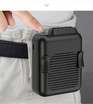

Mini Portable Fan Neck Fan USB Rechargeable Air Cooler Conditioner Clip Fan Waist Fan For Outdoor Working Camping Fishing