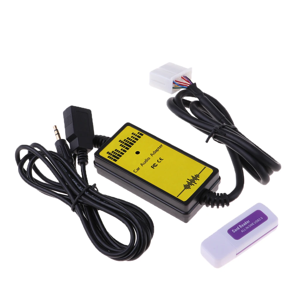 Автомобильный USB 3,5 мм Aux In адаптер mp3-плеер радио интерфейс для элемента