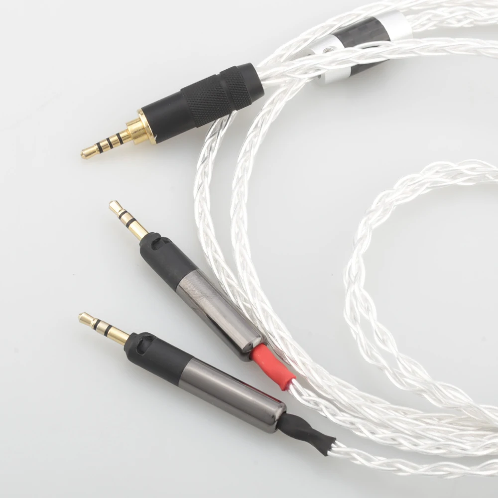 Audiocrast 2 5mm Balanced 8 Cores Silver Plated Headphone Cable for ATH R70X