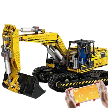 

IN STOCK 1830+Pcs 2.4g RC Excavator Car Engineering Motor Machnical digger Model Building Blocks Gifts Toys For 13112