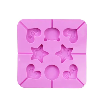 

Silicone Love Pentagram LOVE Lollipop Cake Mould DIY Fondant Chocolate Cookie Ice Mold Cake Baking Cake Decorating tools