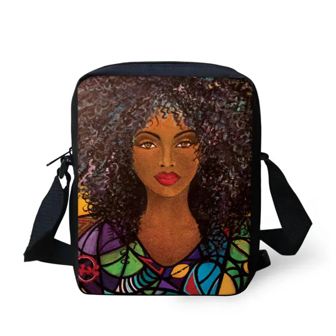 WHEREISART черная африканская женская сумка-мессенджер с принтом женские сумки маленькая Лоскутная сумка через плечо Sac главный кошелек Bolsos - Цвет: P4820E