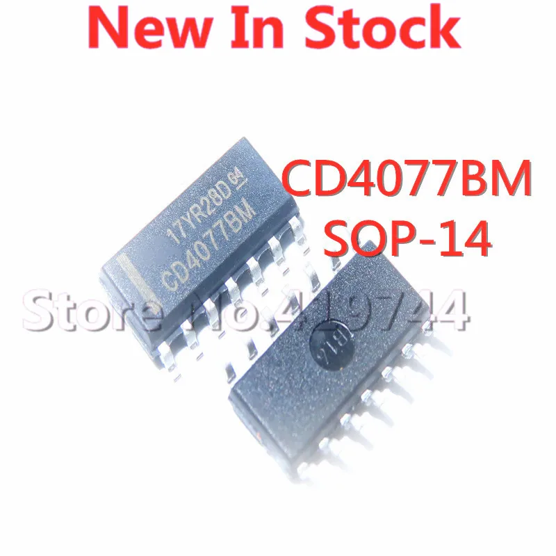 

10 шт./лот CD4077 CD4077BM SMD SOP-14 ворота/инверторная идентификация, новый оригинальный IC