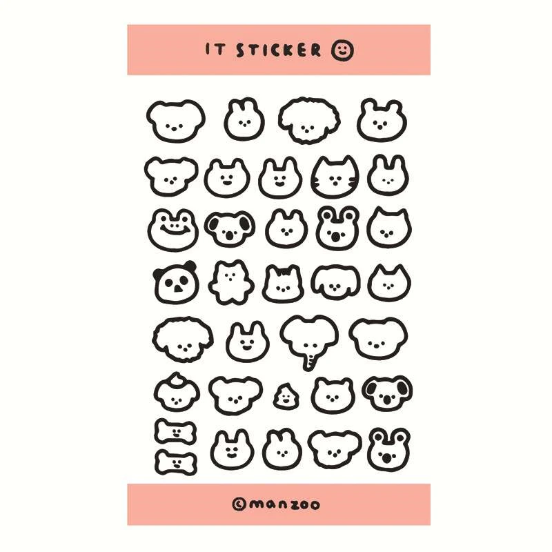 New designs of cute stickers black and white just arrived