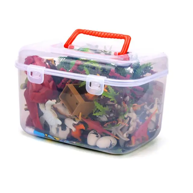 90pcs Dinosaur Toy Figure Activity Play Mat & Trees Realistic Dinosaur Playset GXMB 2