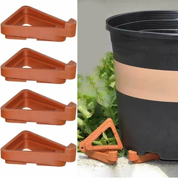 

12pcs Flower Pot Feet Invisible Risers Non-slip For Plant Flowerpot Tray Holder Feet Toes Bonsai Stand Garden Flower Supports
