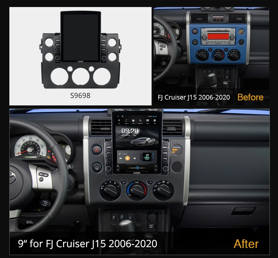 Ownice Android 10.0 Mobil Radio untuk 