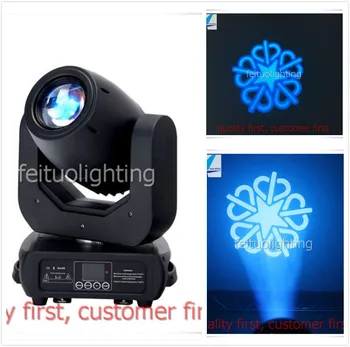 

E-6lights+fly case LED 150W moving head spot gobos light with 8-facet Prism sound activated or auto operation