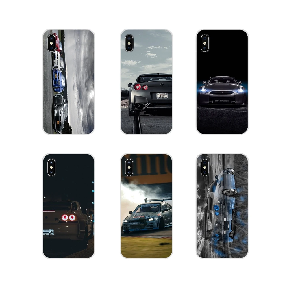 

For Samsung Galaxy J1 J2 J3 J4 J5 J6 J7 J8 Plus 2018 Prime 2015 2016 2017 TPU Transparent Case Covers car Nissan Skyline Gtr R34