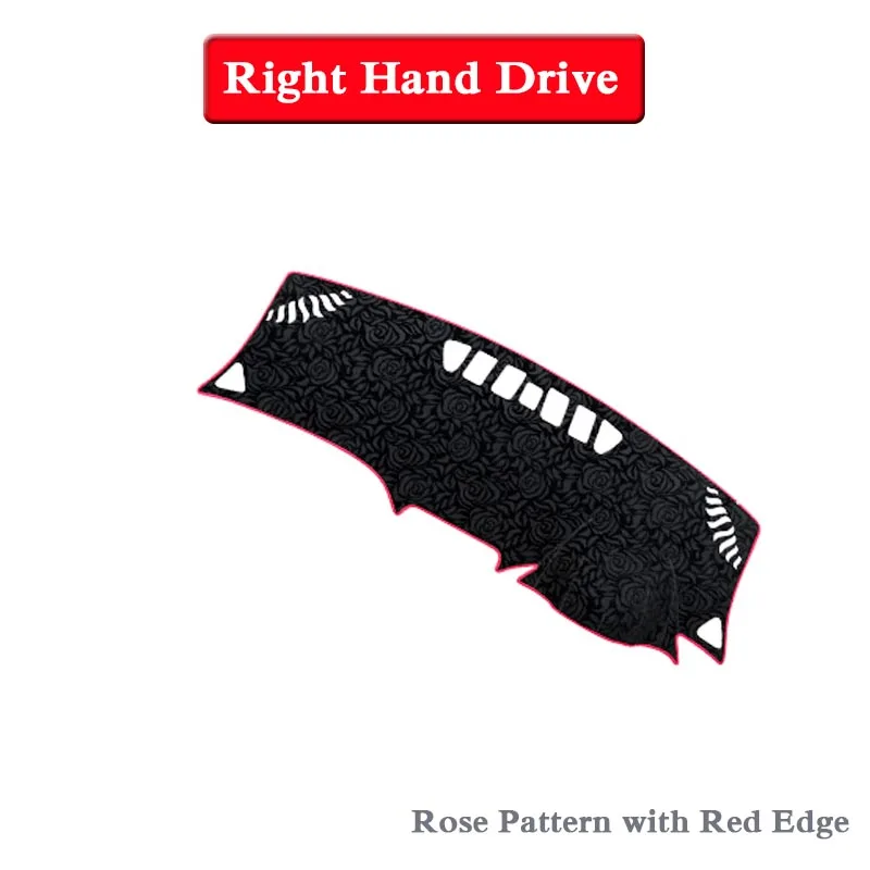 Rose Red RHD Car Styling Dashboard Avoid Light Pad Instrument Platform Cover Mat Rose For Chevrolet Equinox-Present LHD&RHDAnti-Dust Mat - Название цвета: Rose Red RHD