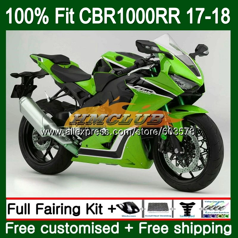 Впрыска+ бак для HONDA CBR1000 RR CBR 1000 RR 128CL. 17 CBR 1000RR CBR-1000RR CBR1000RR 17 18 Обтекатели глянцевый зеленый