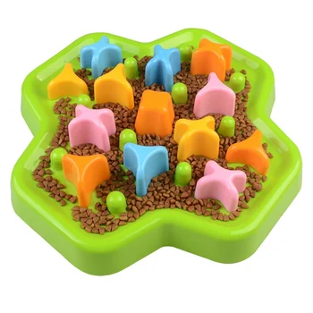 

Funny Feeder Dog Bowl Eating Bloat Stop Food Plate Maze Slow Interactive Puzzle Cat Anti Skid Dishes Tray Home Pet Accessories