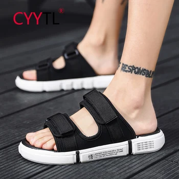 

CYYTL 2020 Summer New Tide Brand Men's Shoes Korean Slippers Flats Slip Non-slip Sandals for Men Zapatos Para Hombre