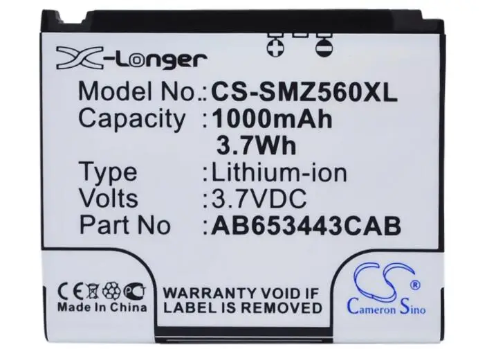 Кэмерон китайско 1000 мАч батарея для SAMSUNG вот SGH-T919 T919 вечность II полета A797