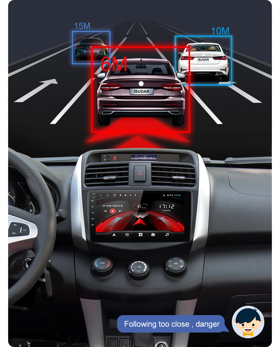 Perfect Isudar H53 4G Android 1 Din Auto Radio For Lifan/X60 Car Multimedia Player Octa Core RAM 4GB ROM 64GB GPS USB DVR Camera DSP 5